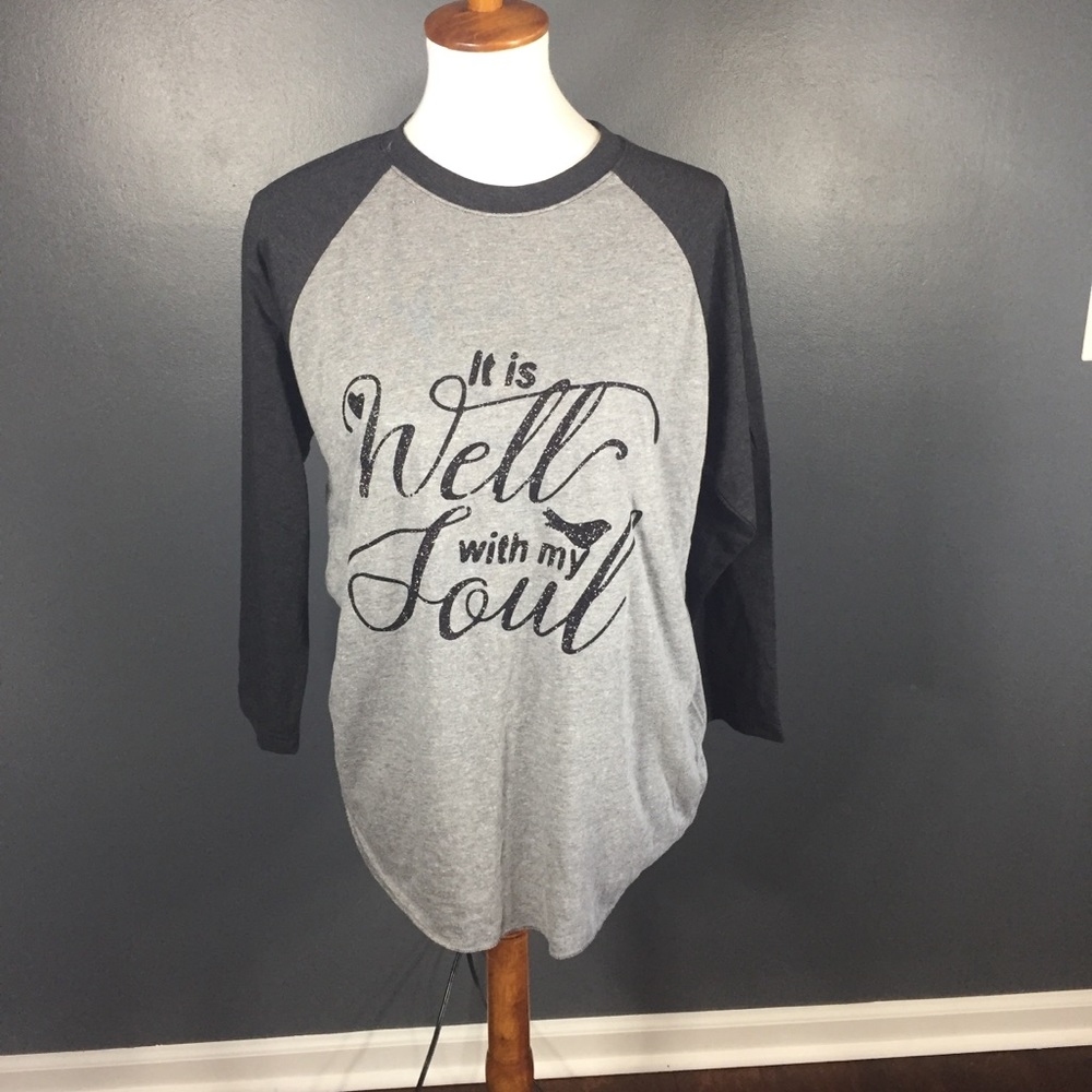 It Is Well With My Soul Baseball Graphic Tee